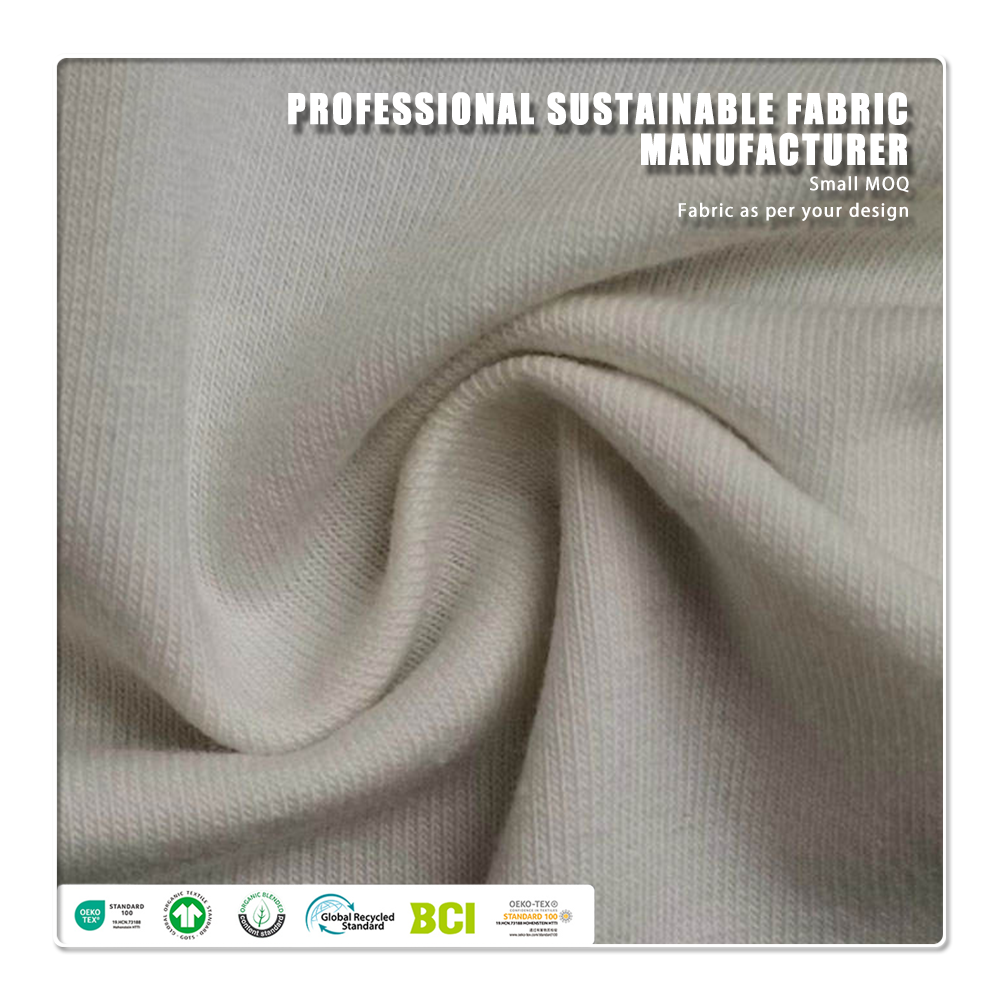 Baumwoll-Spandex-Jersey-Stoff, 200 g/m², mittlere Gewichtsklasse, feuchtigkeitsableitend, schnelltrocknend, atmungsaktiv, einfarbig gefärbt – für Bekleidung, Röcke sowie Baby- und Kleinkinderbekleidung