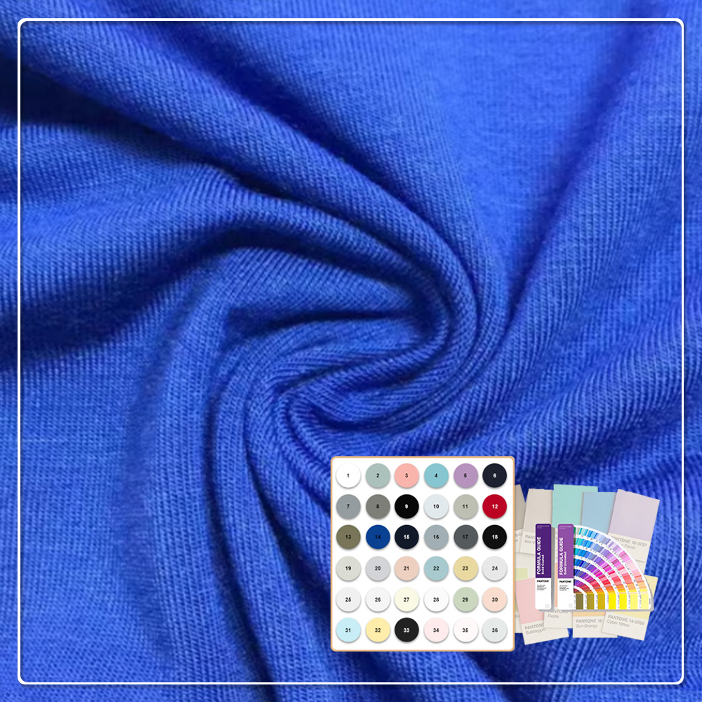 Pehmeä 100 %:n modal-jerseykangas, ympäristöystävällinen, joustava, kosteuden imevä ja hengittävä vauvojen ja lasten alusvaatteisiin ja univaatteisiin