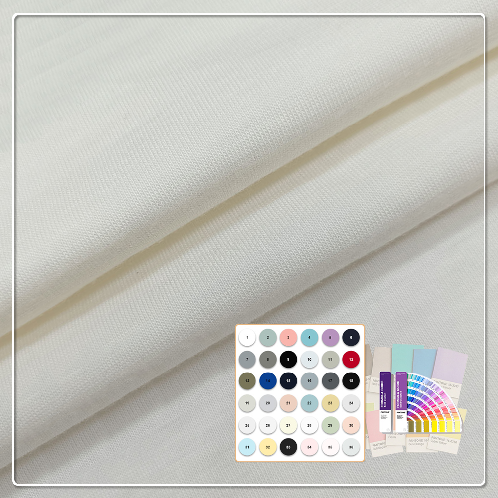Skin-Friendly Knitted Single Jersey Bed Sheet Fabric 50% Milk Protein 50% Lyocell Composed Eco-Friendly Ingredients Sleepwear