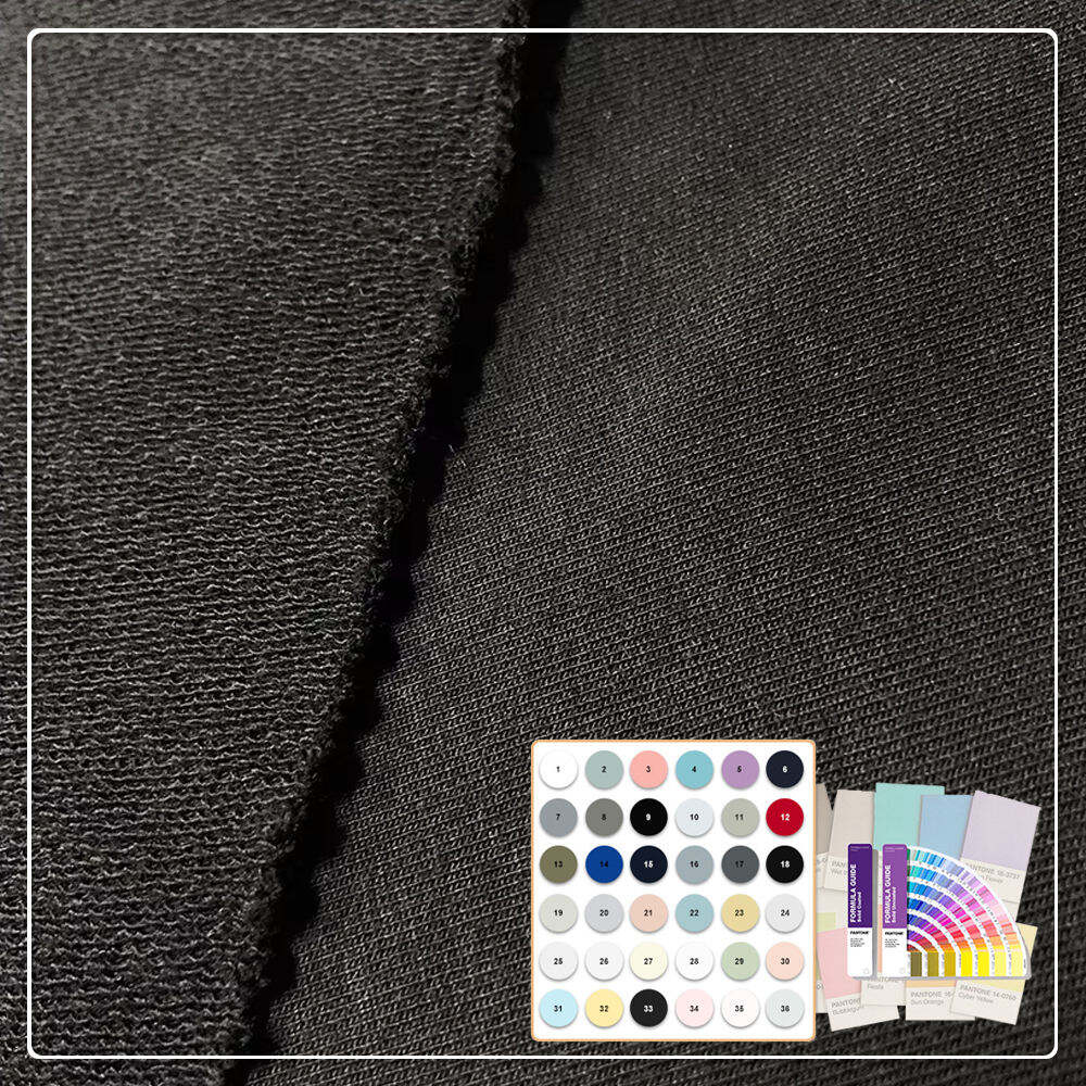 Bio-umweltfreundlicher, UV-beständiger, gestrickter Stretch-Frottee aus Bambus-Baumwolle und Spandex in schwerer Qualität für Kapuzenpullover