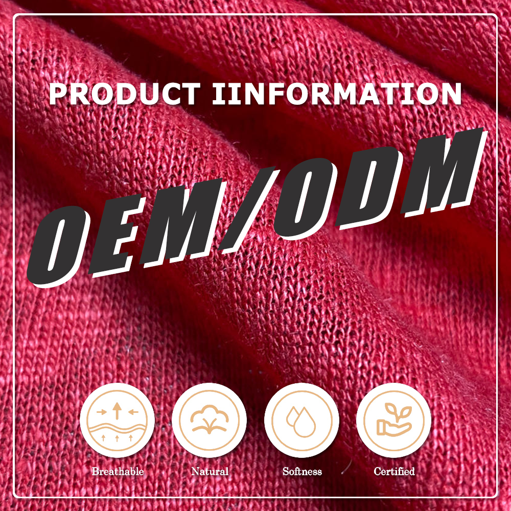 שיגור חדש: בד ג׳רזי יחיד ארגוּתי 100% פשתן אורגני טהור, יבוש מהיר ונושם בצבע אחיד לבישות