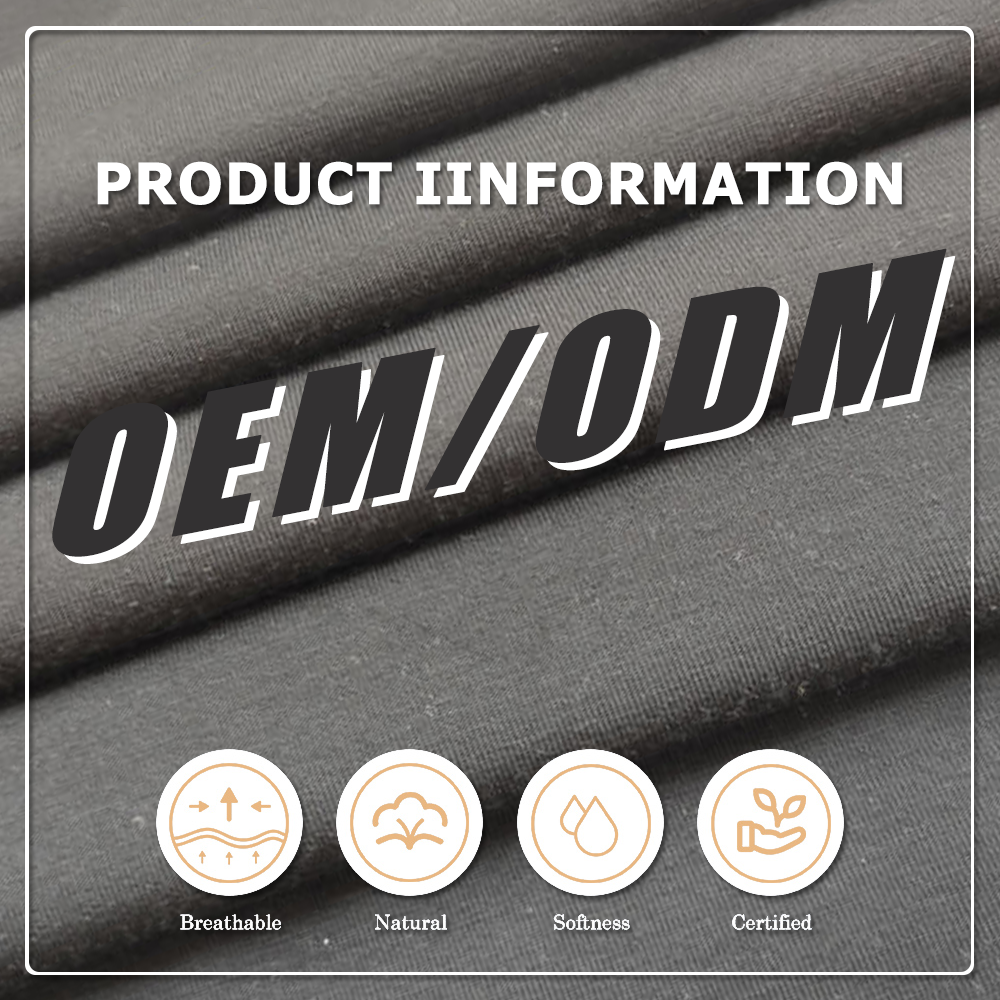 100% Bamboo Fiber 280GSM Anti-Bacteria Moisture-Absorbent Eco-Friendly Breathable Single Jersey Fabric for Apparel & Sportswear