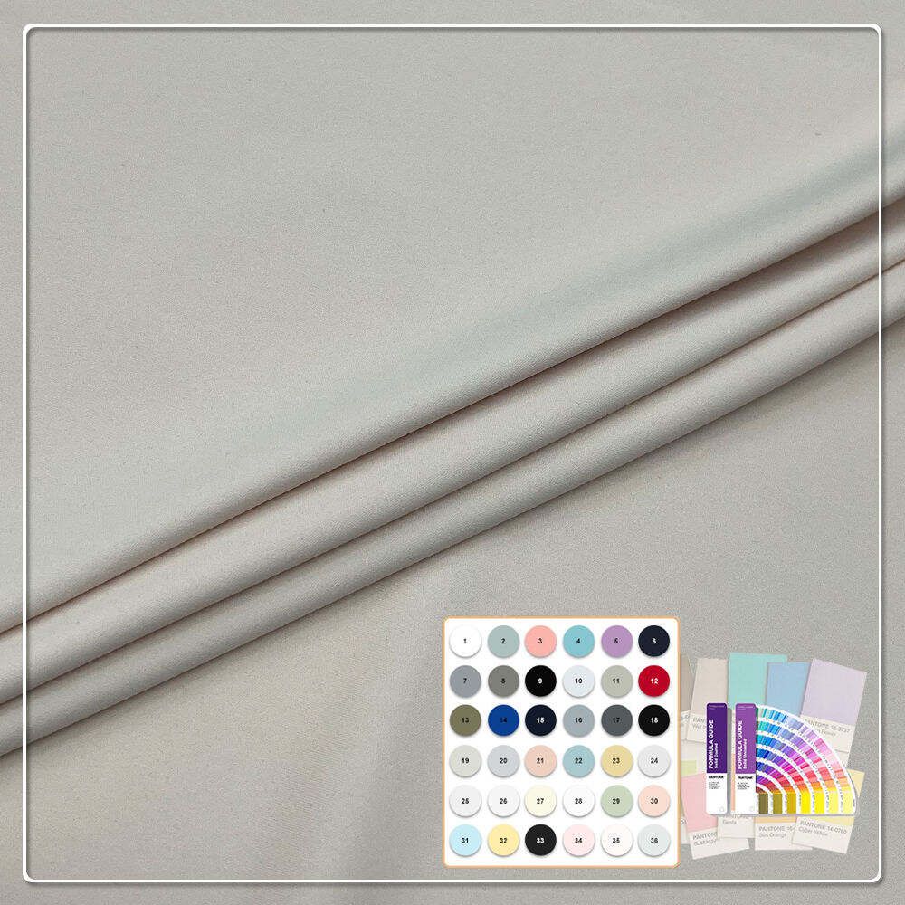 160GSM Pełniona Miękka Gładka Jednobarwna Oddychająca Tkanina Dzianinowa z 95% Bawełny i 5% Elastanu do Bielizny