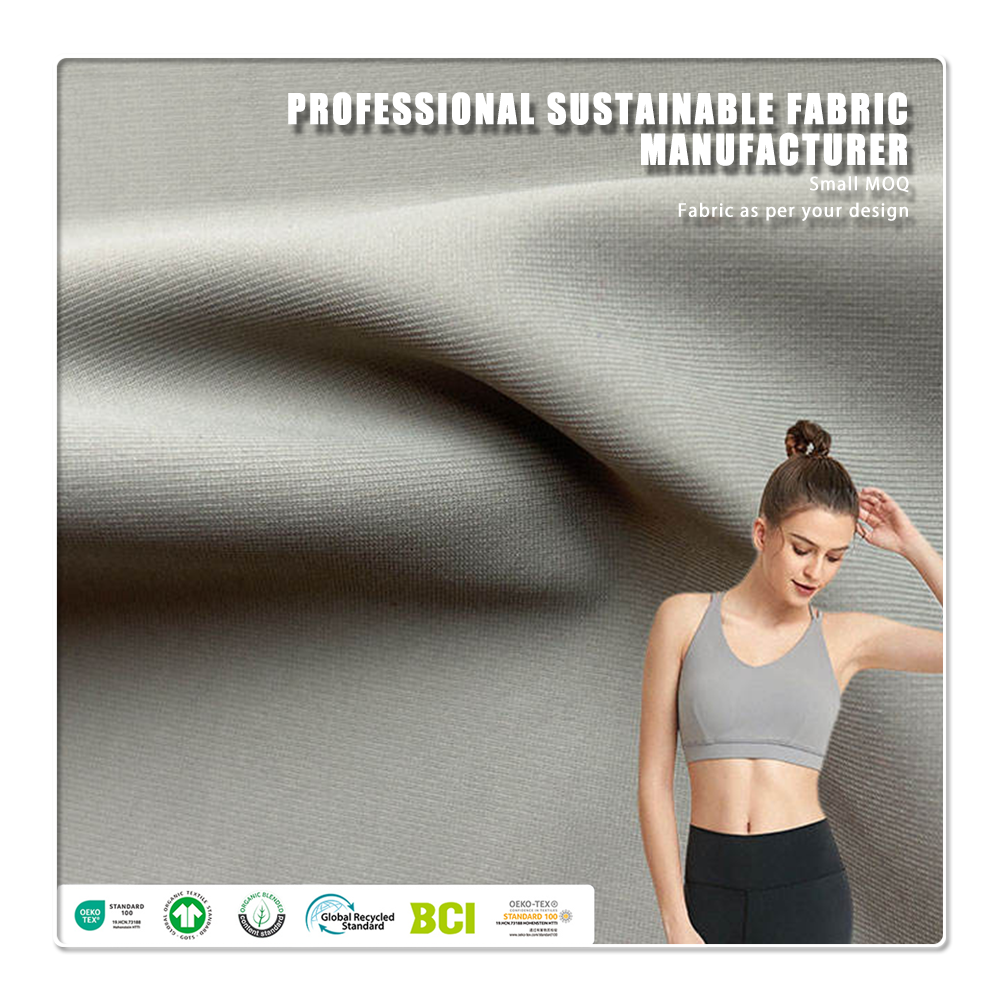 Eco-Friendly Stretch Quick-Dry Windproof Breathable Anti-Bacteria Wrinkle Resistant 77% Nylon 23% Spandex Fabric for Sportswear