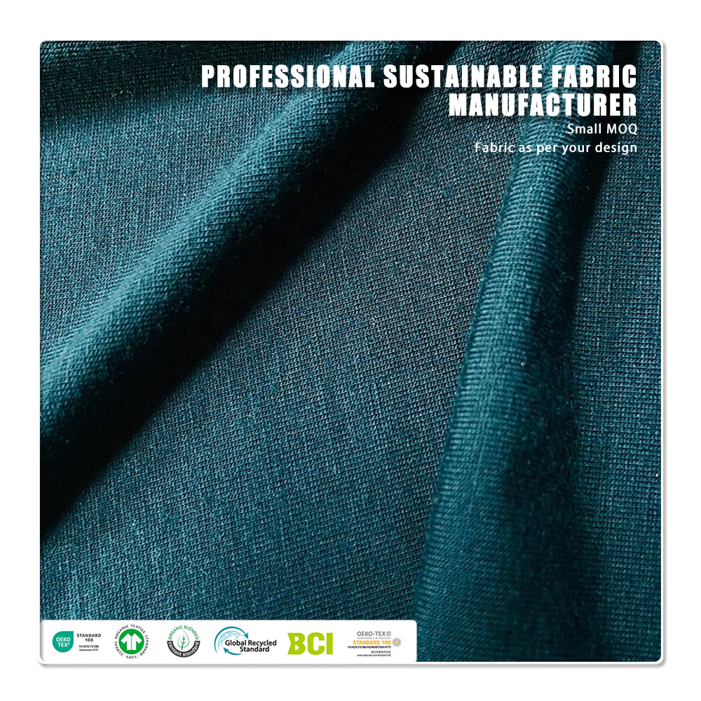 OEKO-TEX Standard 100, Eco-Vero-rayon, lättviktigt, elastiskt och andningsgott tyg på 160 g/m² för kläder och underkläder