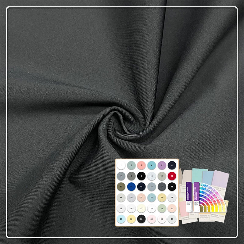 Super Stretch 260gsm 79% recyceltes Polyester 21% Spandex Interlock-Stoff für Yogahosen