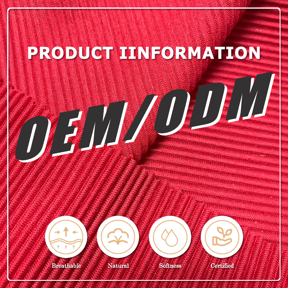 Extra mjuk, miljövänlig 2 × 2 ribbväv – 100 % polyester, antistatisk och elastisk, 210 g/m², för damklänningar (OEM/ODM-stöd ges)