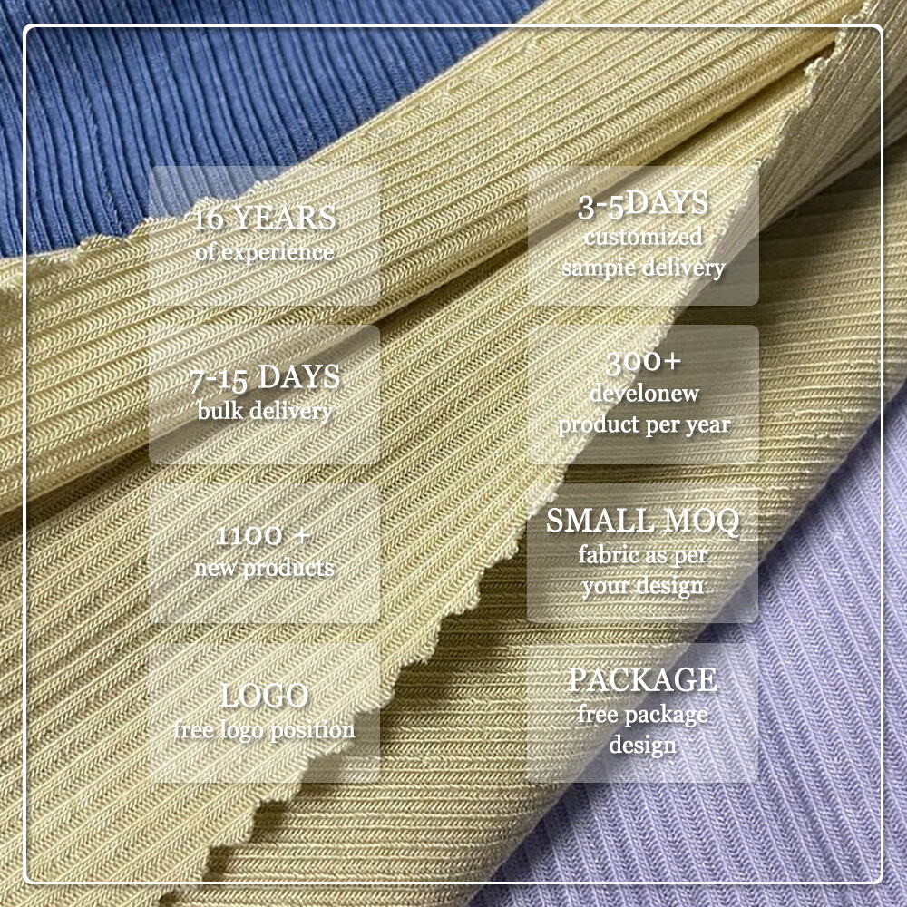 Weiches und atmungsaktives, organisches, umweltfreundliches, dehnbares 100 % Modal-Gewebe 210GSM mittelschwer, gestrickt, gerippt 2*2 für T-Shirts