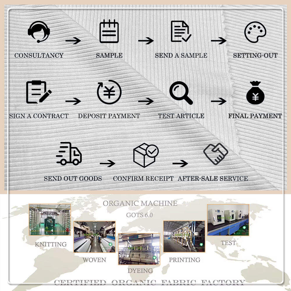 GOTS-zertifiziert Umweltfreundlich 150 g/m² 70 % Bio-Baumwolle 30 % Minze-Viskose Gestrickter Jersey-Stoff für Mädchen T-Shirts Röcke