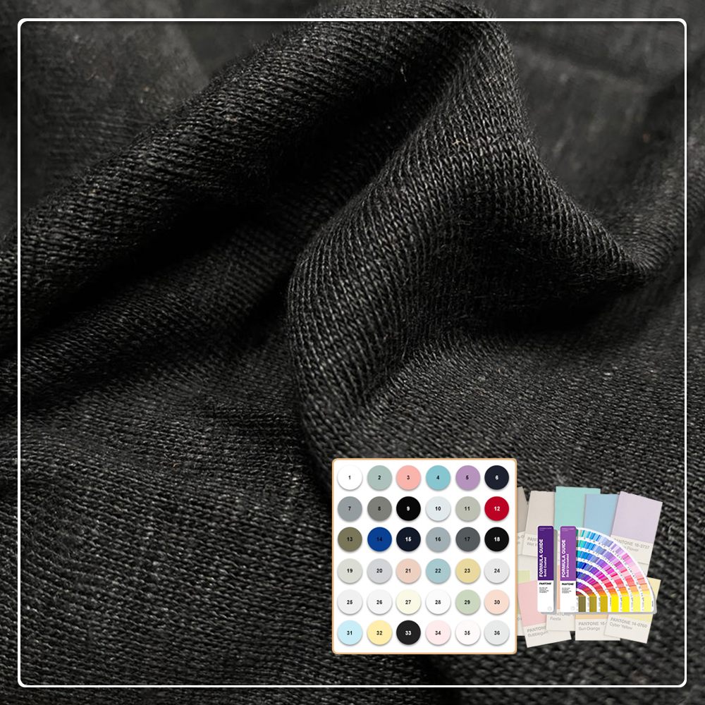 OEM&ODM Eco-Friendly Organic Knitted Single Jersey 100% Hemp Fabric for Apparel & Sofa Use