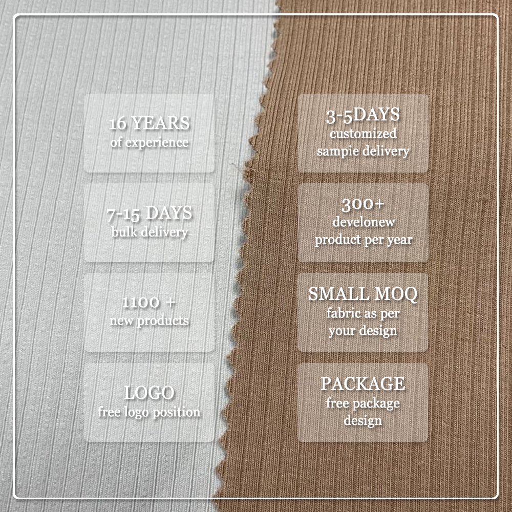 Miljövänlig stickad ribbade tyg av modal och bomull, 380 g/m², med stretch-, fukttransporterande och andningsbar egenskaper för danskläder och vardagskläder