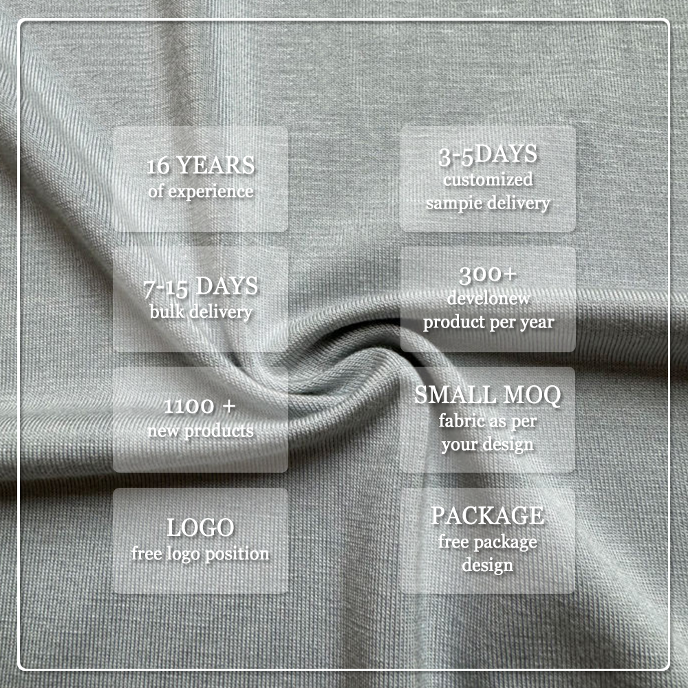 OEKO.TEX 100% Bamboo Fiber Stretch Jersey Fabric Anti-Bacteria Quick-Dry Breathable for Women's Underwear Outdoor Lining Boys'