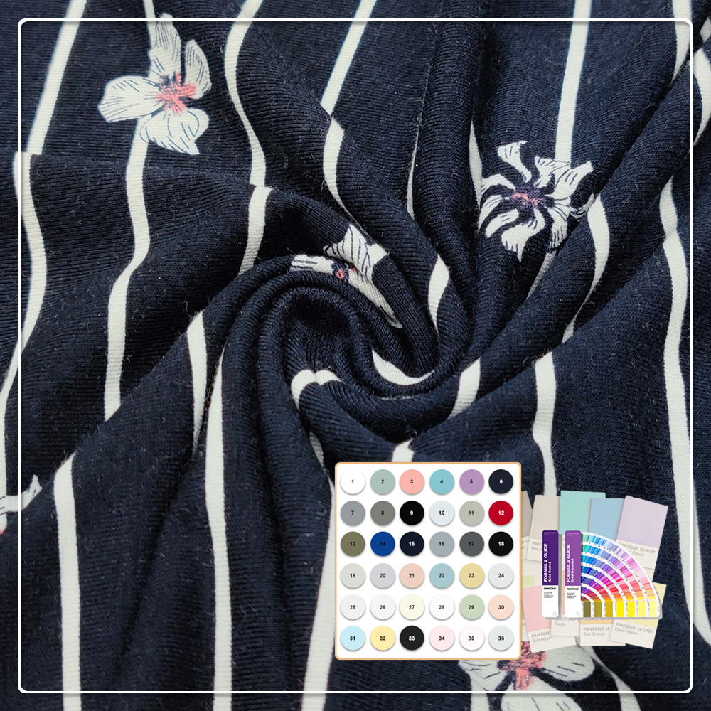 Eco-Friendly Soft Hot Selling Wrinkle Resistant Rayon Spandex Fabric 95% Rayon 21% Spandex for Activewear