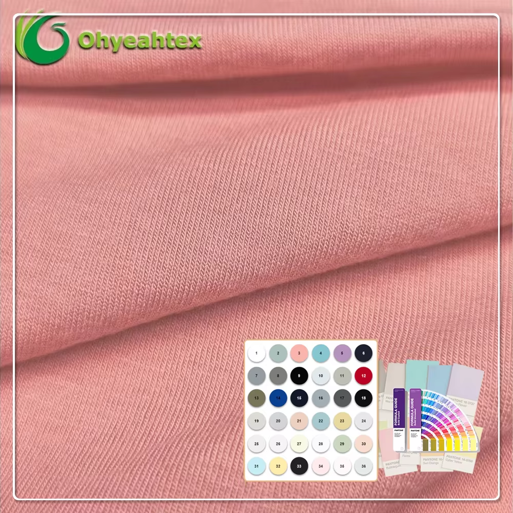 Bardzo miękka, przyjazna dla skóry dzianinowa tkanina Lenzing 91% modal 9% elastan do piżam