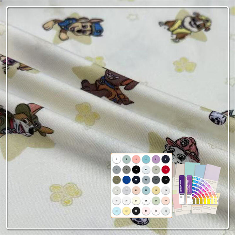 Digital bedruckter weicher 95 % Bambusviskose 5 % Spandex-Jersey-Stoff für Babybekleidung