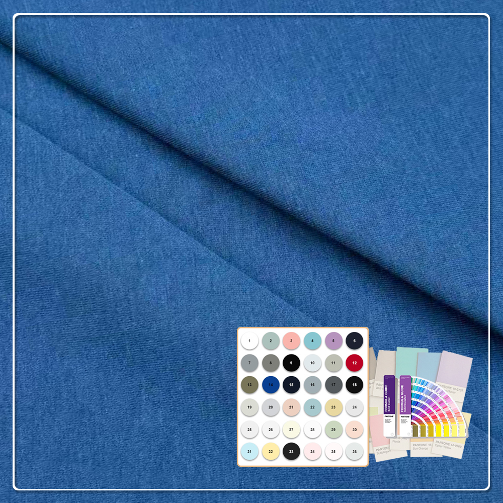 Natural, environmentally friendly, antibacterial and deodorizing 290gsm 63% Bamboo 27% Organic cotton 10% Spandex Jersey fabric is suitable for high-end sports warm clothing