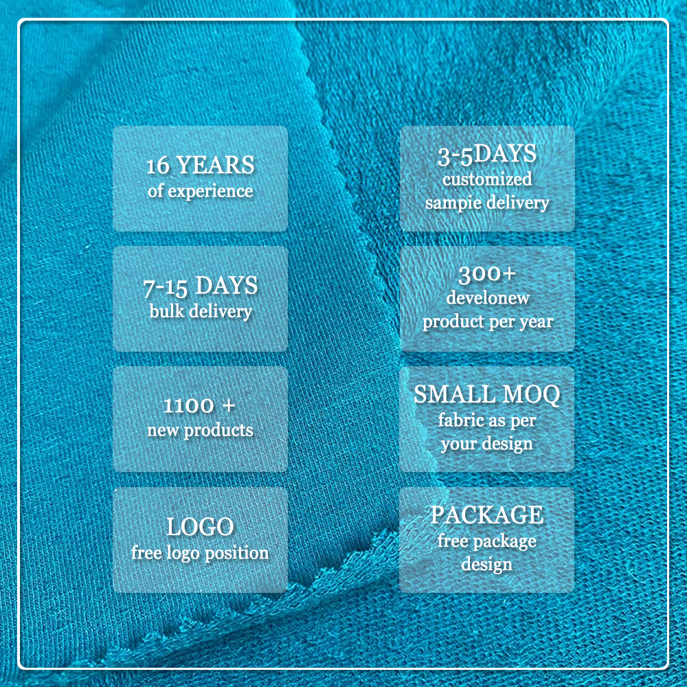 Special Design Organic Eco-Friendly 240Gsm Knitted Cotton Hemp French Terry Fabric with Stretch Breathable Features for Sweater