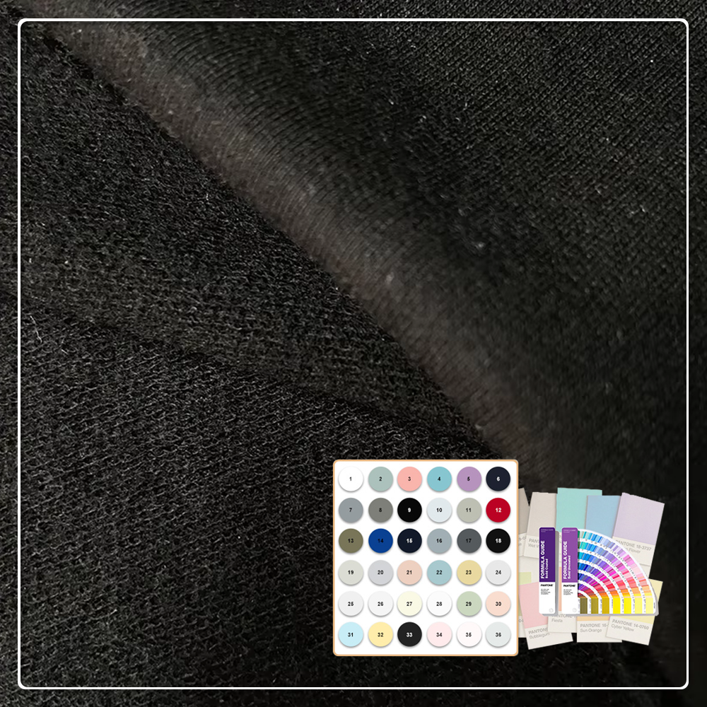 69% Lyocel 23% Chitin 8% Spandex Knitted French Terry Fabric Eco-Friendly Moisture-Absorbent Stretch Medium Weight for Hoodie