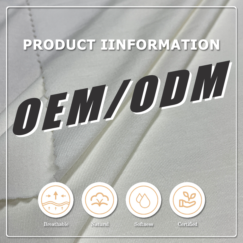 200GSM Eco-Friendly Organic Bamboo Lyocell Chitosan Solid Color Fabric for Women's Sleepwear & Lining