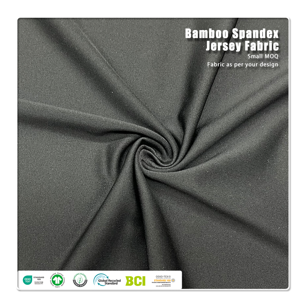 Durable 140gsm 92/8 Polyester Spandex Jersey Fabric – High Abrasion Resistance, 4-Way Stretch for Performance T-Shirts