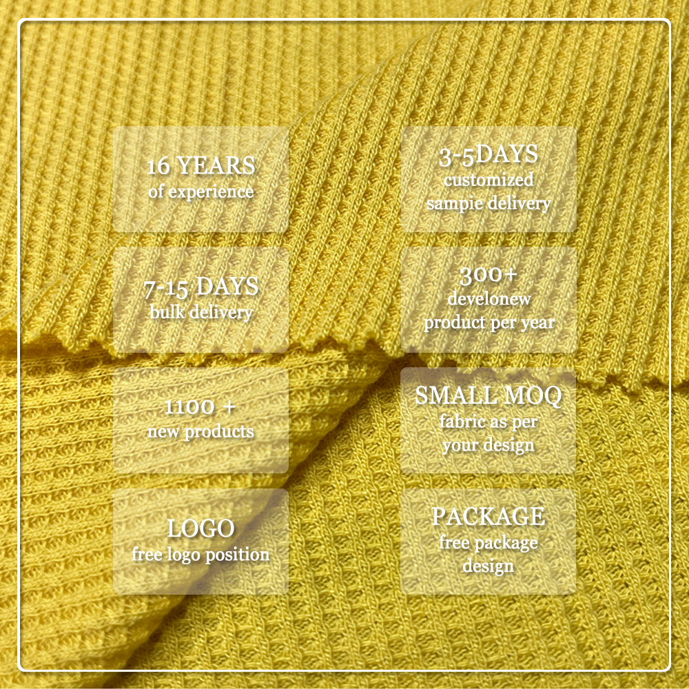 Kiváló minőségű, környezetbarát, nedvességelnyelő bambusz–szerves pamut waffle-szerű anyag, 275 g/m², baba- és gyermekruhákhoz