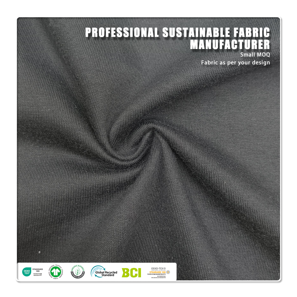 Экологически чистая термостойкая легкая джерси-ткань из 100% органического хлопка, 140 г/м², впитывающая влагу, для женской одежды