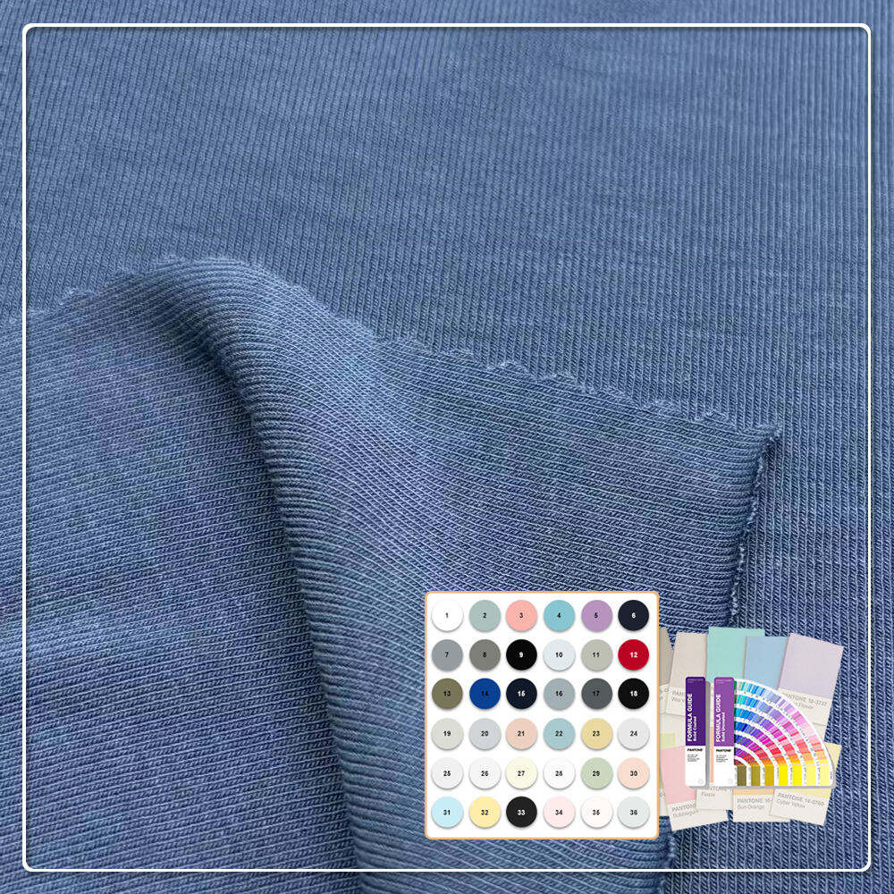 180 g/m² 70% lyocell 30% bawełna tkanina francuska premium do bluz i odzieży 70% lyocell 30% bawełna tkanina francuska