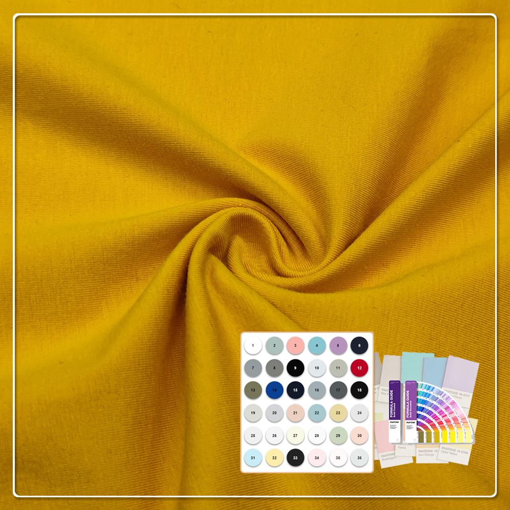 180 г/м², 92% хлопок, 8% спандекс, трикотажная ткань подходит для базовых рубашек и платьев