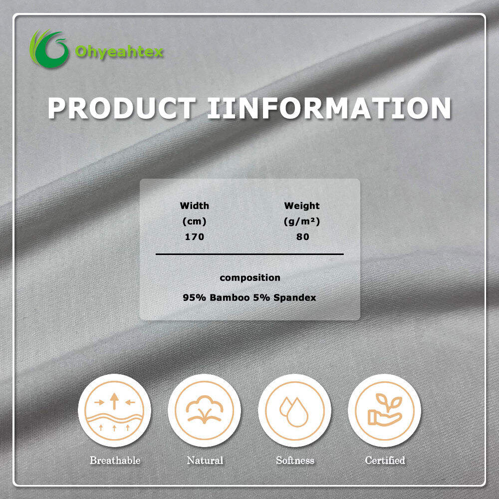 Bio-Pima-Baumwoll-Jersey-Stoff, umweltfreundlich, feuchtigkeitsableitend, schnell trocknend, atmungsaktiv, 80 g/m², 170 cm breit, für Sport- und Aktivbekleidung