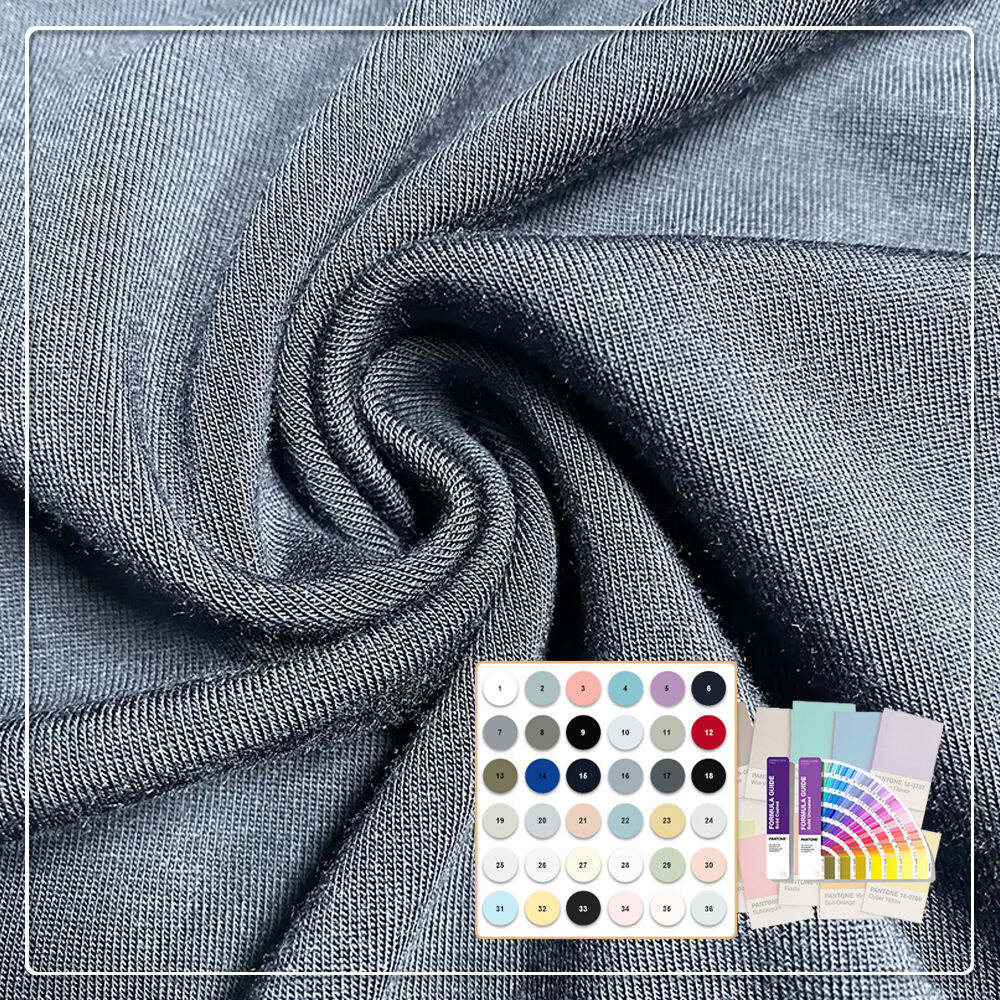 Nhà cung cấp Trung Quốc thân thiện với môi trường, vải sợi tre 92%, spandex 8%, chống vi khuẩn, thấm hút ẩm tốt, co giãn, tùy chỉnh dành cho nữ