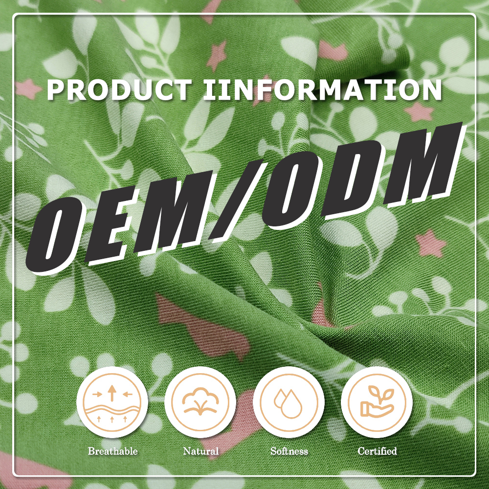 Mjuk och bekväm 200 g/m² 95 % bomull, 5 % spandex slub tröjväv, lämplig för t-tröjor