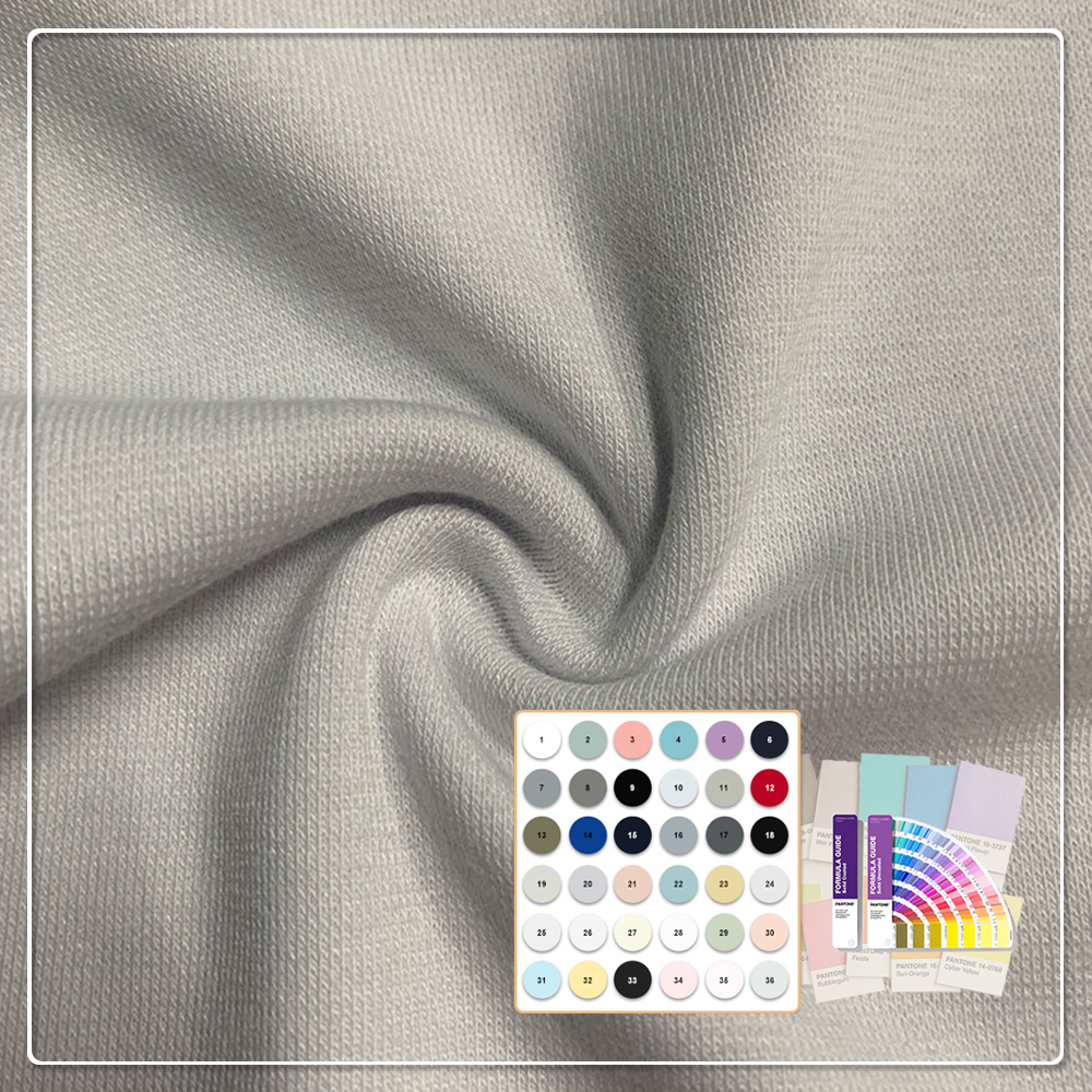 UPF 50 – mjúk 1×1 rib-myndu – 67% bamboseiða, 28% orðin algjörlega náttúruleg bomull, 5% spandex – gegn bakteríum – rækir vötn – teygjanleg myndu fyrir klæði