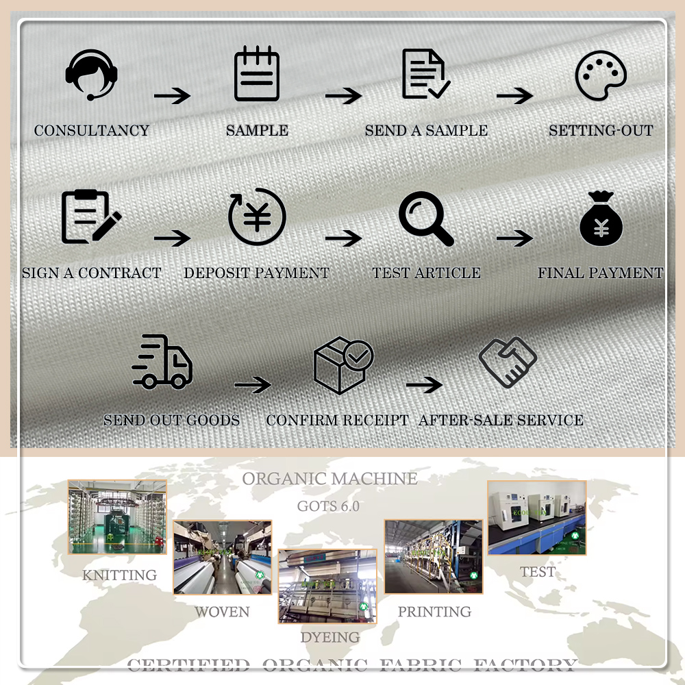 OEKO TEX Certified 70% Lyocell 30% Organic Cotton Anti-Bacteria Moisture-Absorbent Breathable Stretch Eco-Friendly Knit Fabric