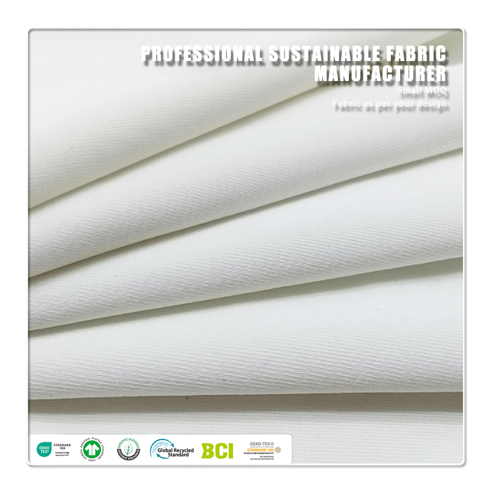 Umweltfreundlicher doppelseitiger atmungsaktiver Anti-UV-Stoff mit hoher Elastizität, 79 % recyceltes Polyester, 21 % Spandex, für Badeanzüge