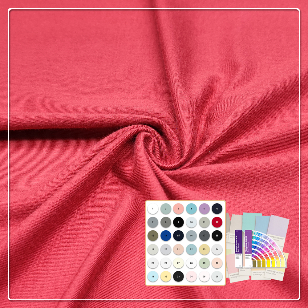 Eco-Friendly 97% Rayon 3% Spandex Viscose Elastane Jersey Knit Fabric Sportswear Quick-Dry