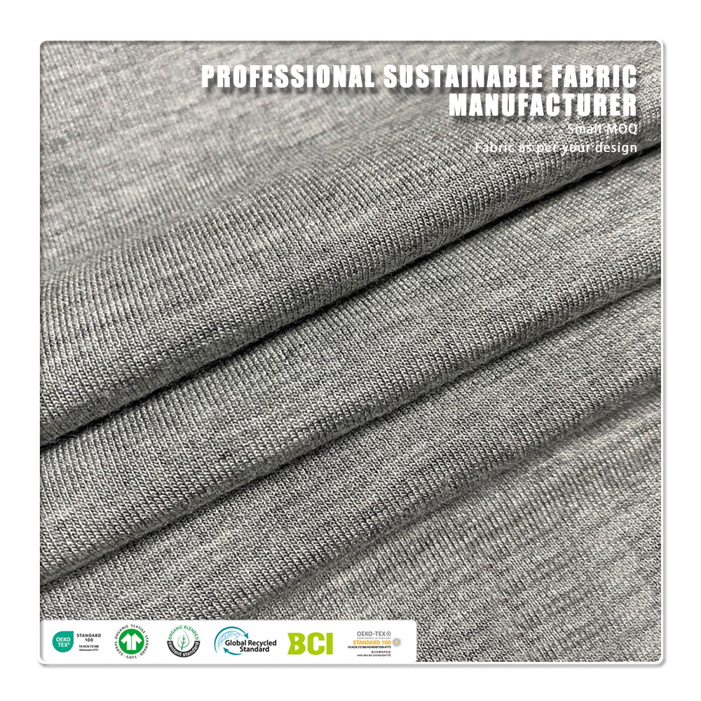 Umweltfreundlicher, dehnbarer Fleece-Strickstoff aus 100 % Modal für Mädchen-Activewear-Hoodies