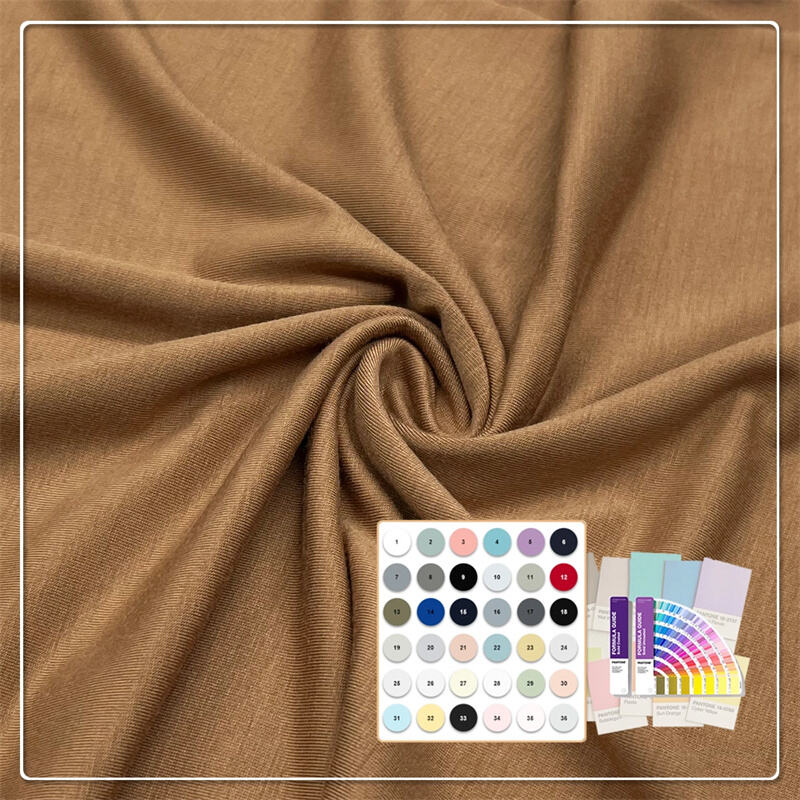 Hautfreundlich 200gsm 70% Bamboo Lyocell 23% Chitosan 7% Elasthan Jersey-Stoff für Unterwäsche