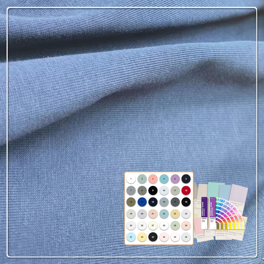 New Developed 100% Polyester Single Jersey Fabric for Girls Knitted Plain Dyed Dress Fabric