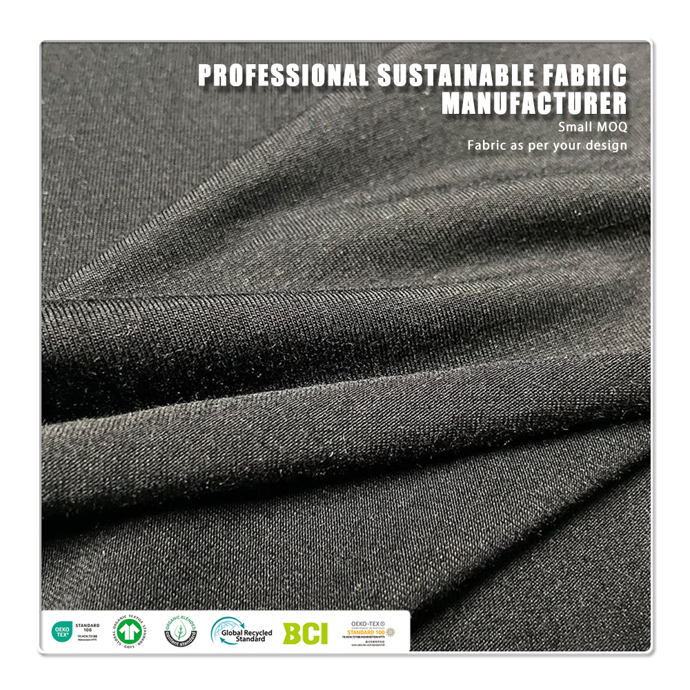 Anti-Bacteria Anti-Odor UV Protection Moisture-Wicking Breathable Lightweight Bamboo Lyocell/Spandex Jersey Fabric Color