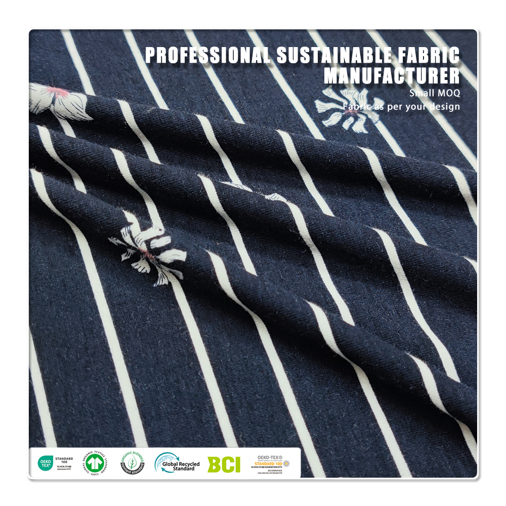 Eco-Friendly Soft Hot Selling Wrinkle Resistant Rayon Spandex Fabric 95% Rayon 21% Spandex for Activewear