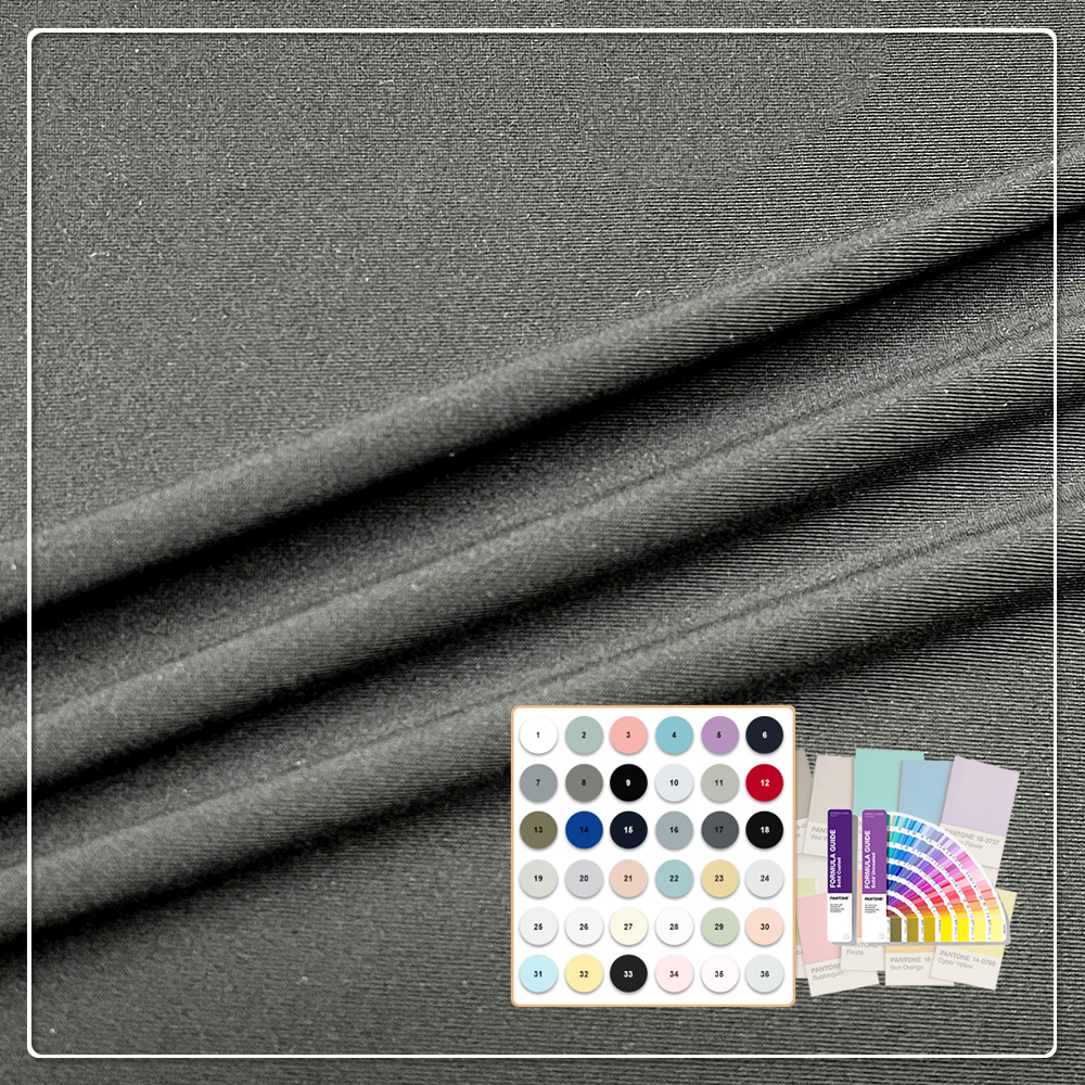 Durable 140gsm 92/8 Polyester Spandex Jersey Fabric – High Abrasion Resistance, 4-Way Stretch for Performance T-Shirts