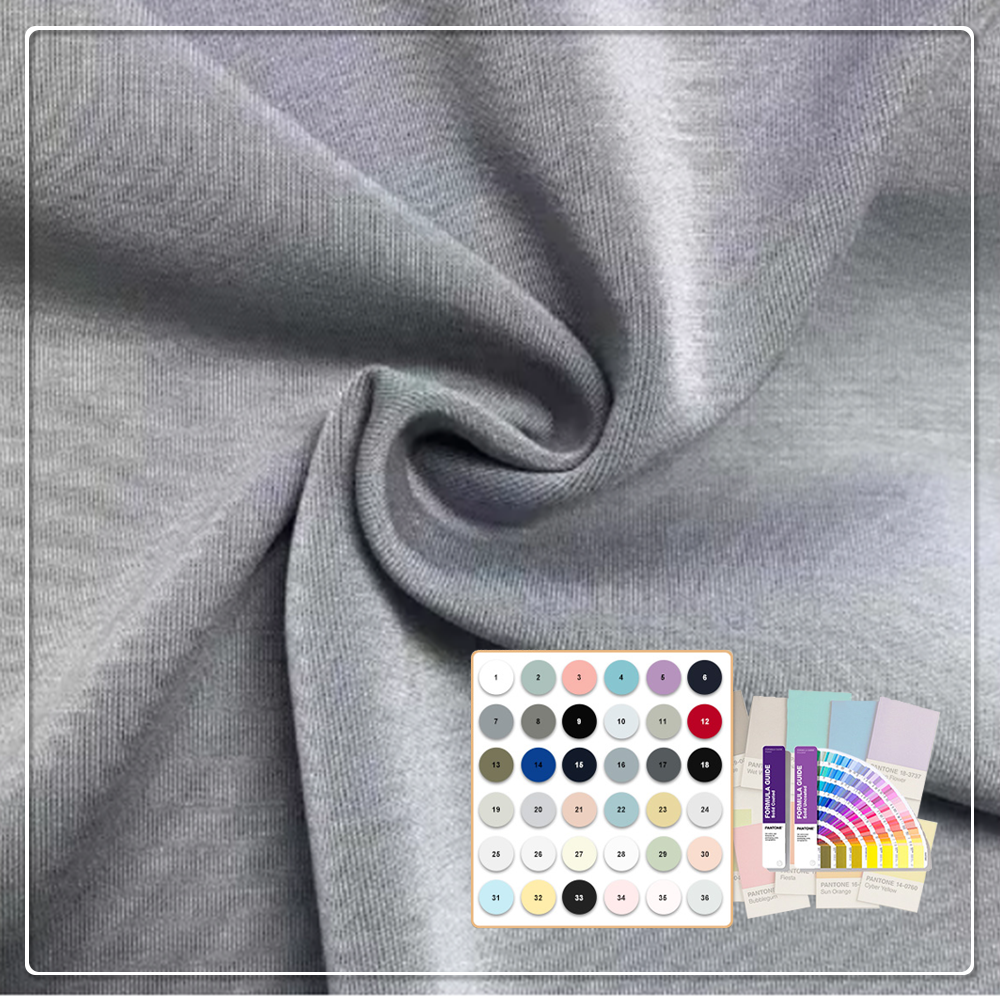 Oeko-Tex 100 Custom Double Faced Stretch Moisture-Absorbent Eco-Friendly 100% Polyester Scuba Fabric for Women's Baby Kids'