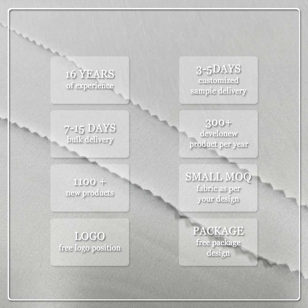 200GSM Eco-Friendly Organic Bamboo Lyocell Chitosan Solid Color Fabric for Women's Sleepwear & Lining