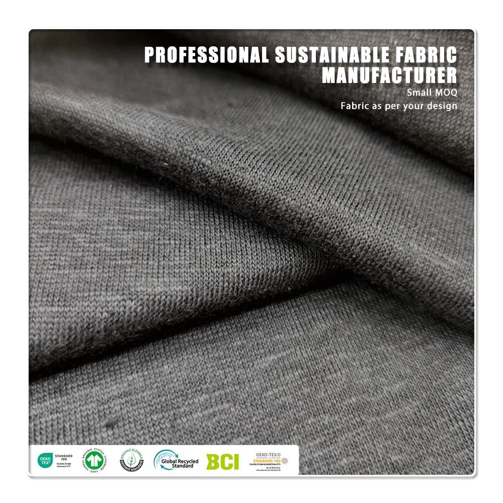 मुलायम, हल्का, 190 जीएसएम, जलरोधक, एंटी-बैक्टीरियल, पर्यावरण-अनुकूल, बुना हुआ, 100% लिनन का कपड़ा लड़कियों के टी-शर्ट्स के लिए