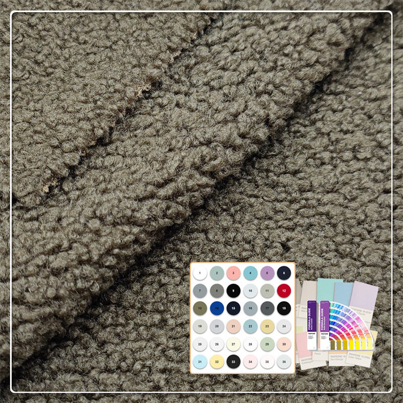Eko-avancerad Sherpa-fleece med GRS- och OEKO-TEX®-certifiering