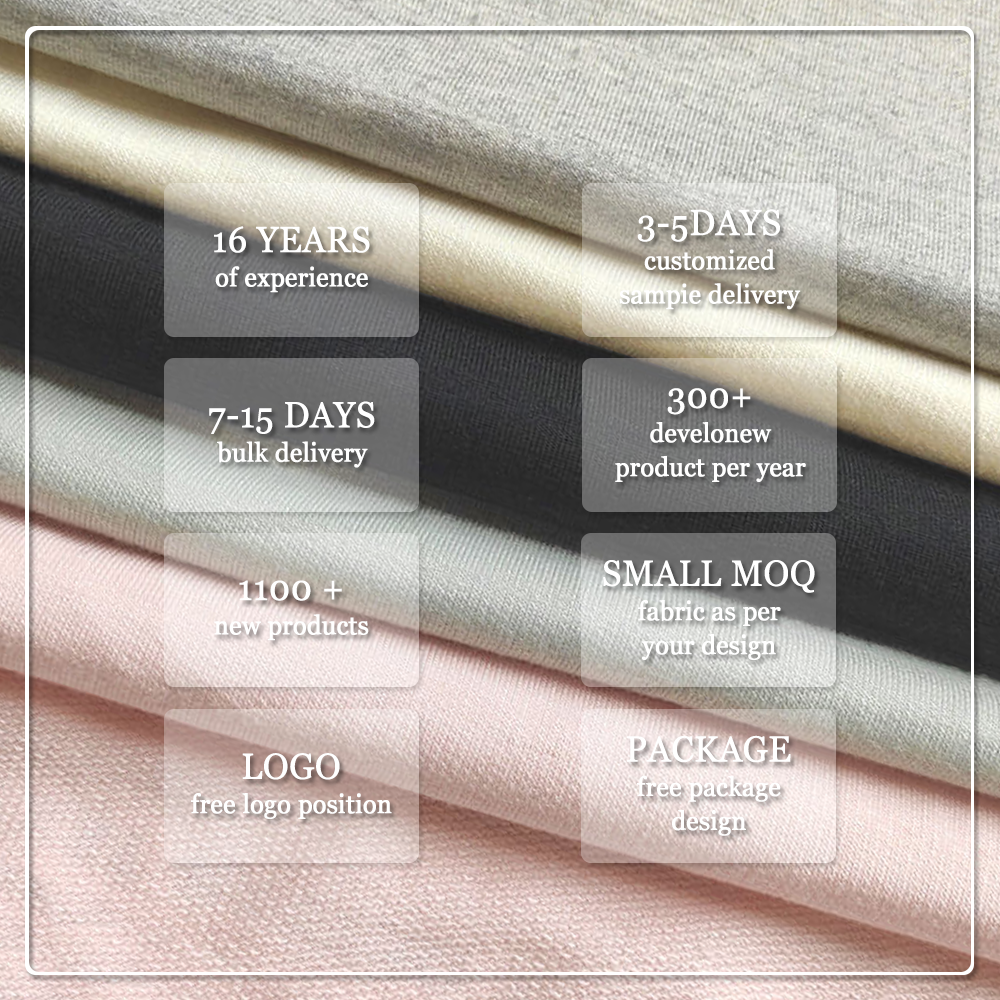 Eco-friendly Breathable 260gsm Knitted 70% Bamboo 30% Organic Cotton French Terry Fabric Anti-Bacteria Moisture-Absorbent