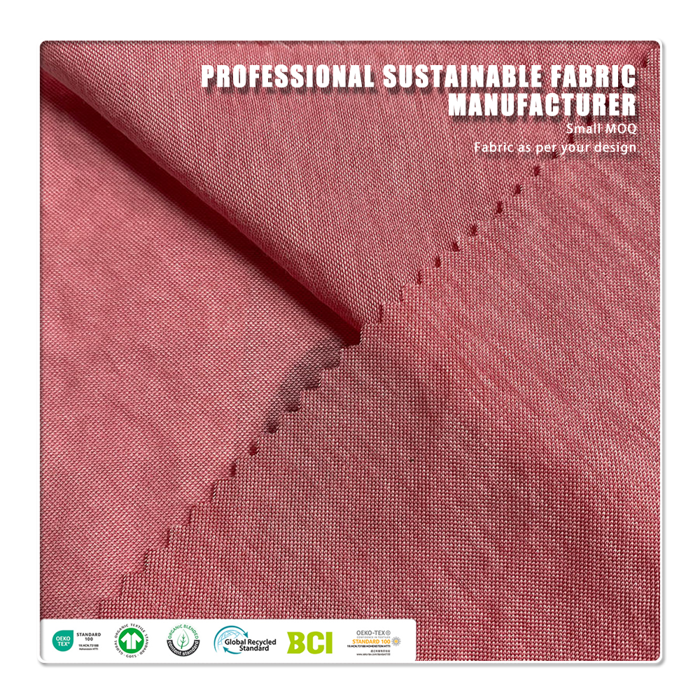 قماش جيرسي خفيف الوزن 95 جرام/متر مربع، مصنوع من 100% رايون، عضوي وصديق للبيئة، مقاوم للوبر والتجاعيد، مناسب لفساتين الأطفال والرضع