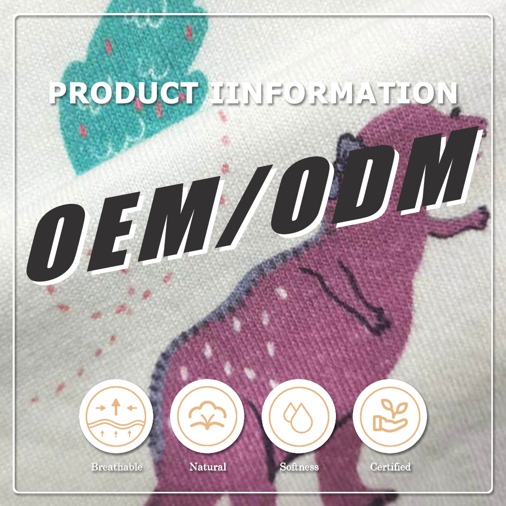 Healthy 100% Organic Cotton Eco-Friendly Breathable Stain Repellent Jersey Fabric for Children's Clothes