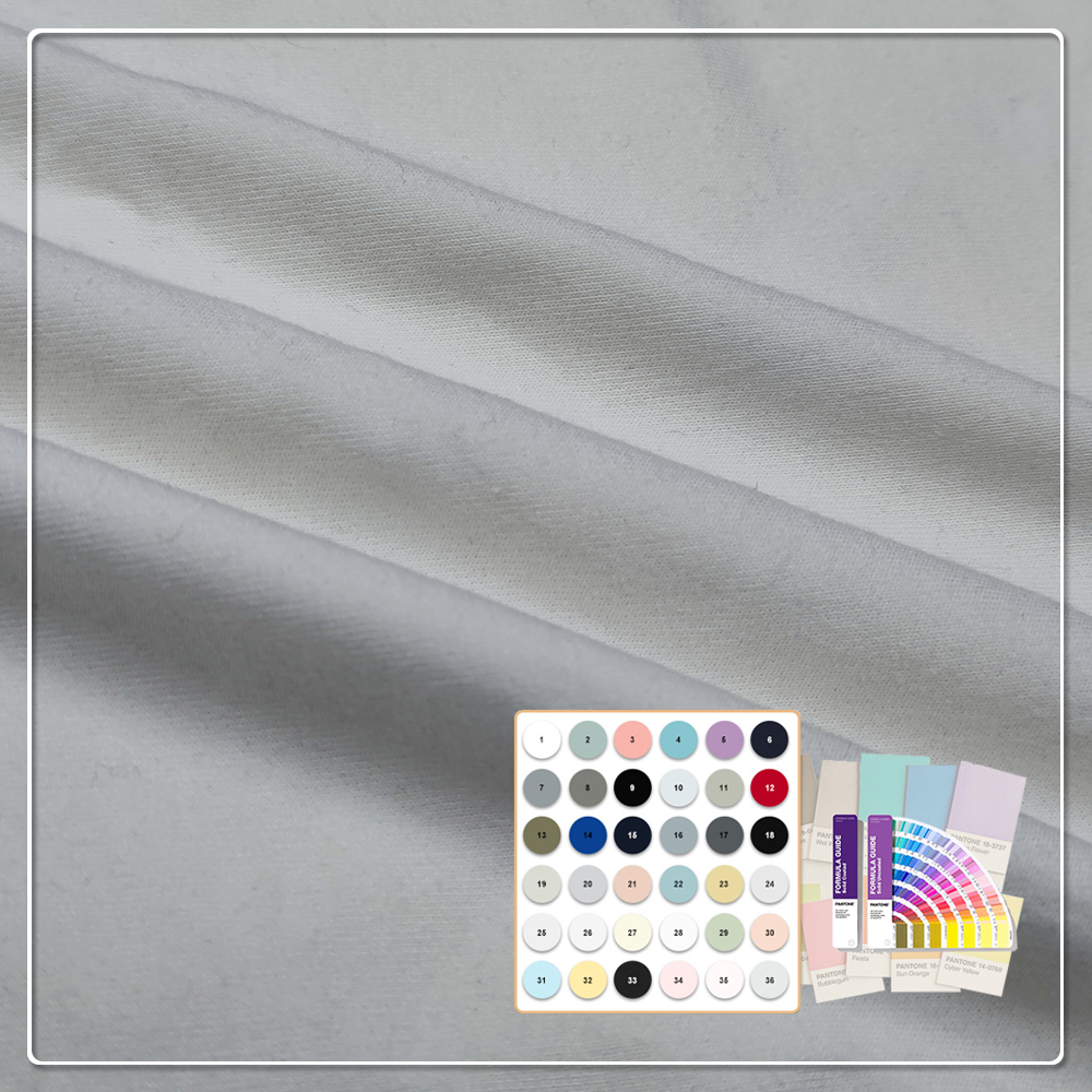 This premium 300gsm fleece fabric blends 66% bamboo, 28% organic cotton, and 6% spandex to deliver an exceptionally soft handfeel and luxurious comfort, making it ideal for high-end warm sweatshirts and sports hoodies.