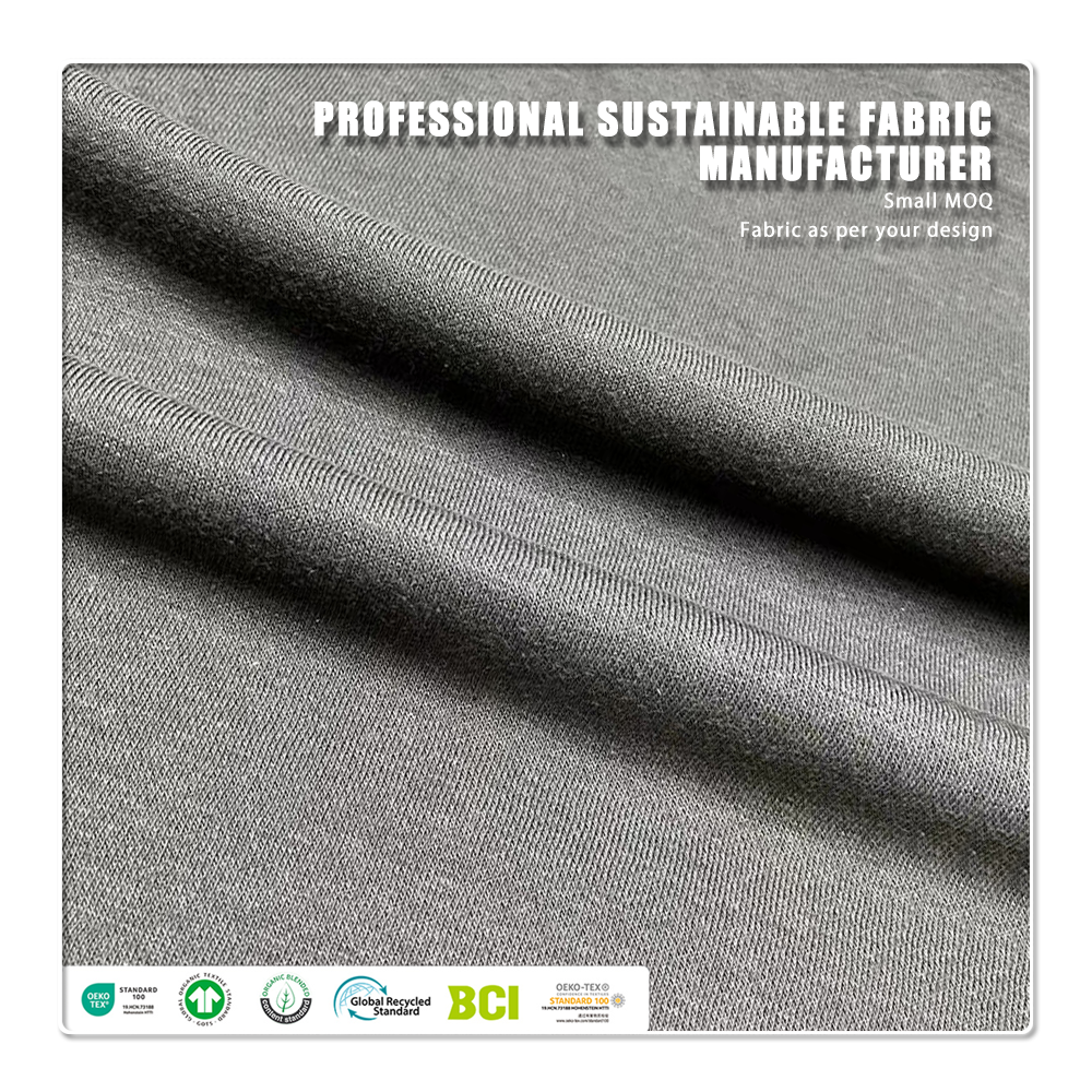 Soft Stretch Breathable 60% Cotton 40% Polyester Anti-UV Eco-Friendly 260 GSM Fleece Fabric for Activewear & Baby/Kids Garments